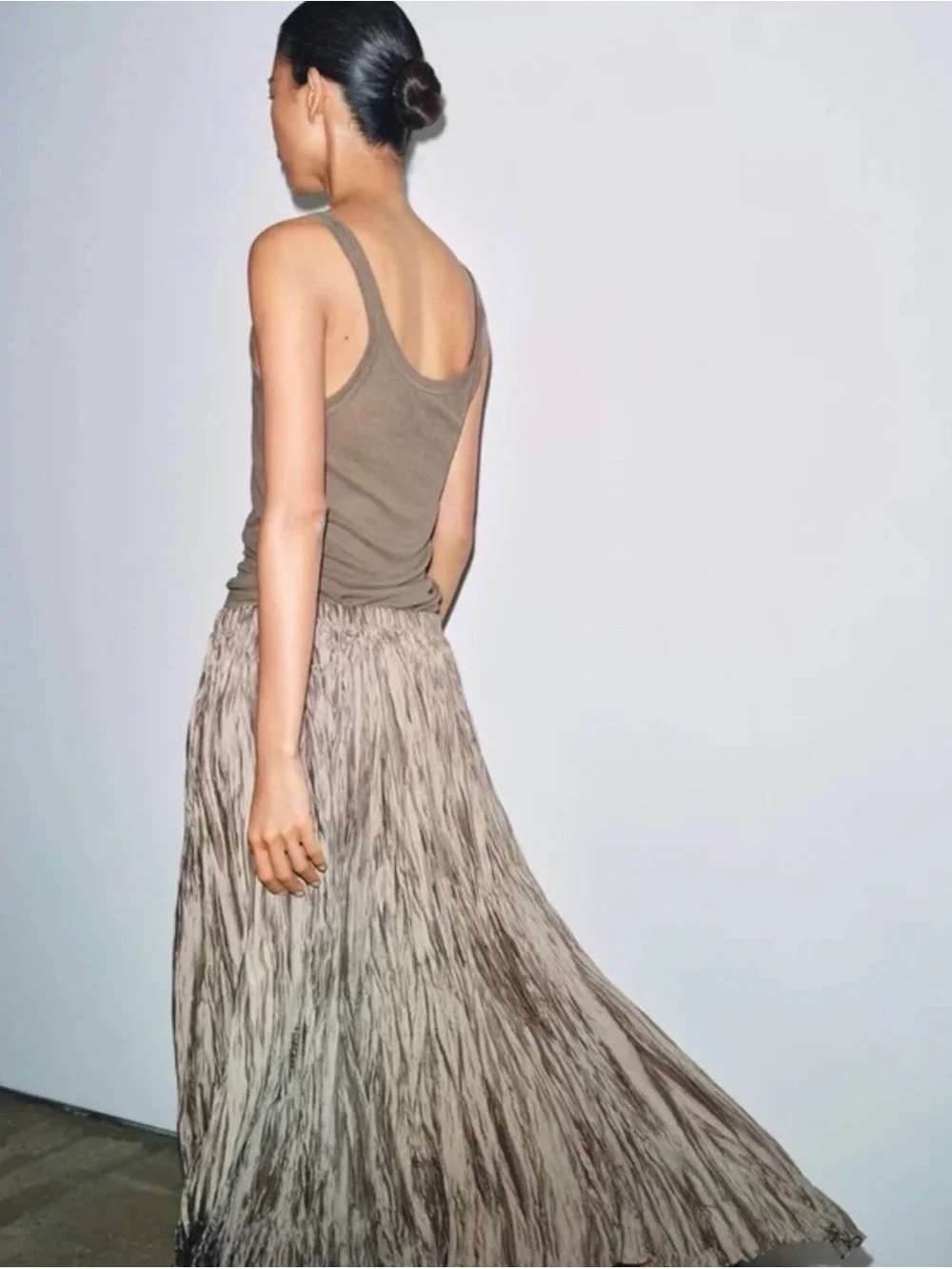 ZARA ZW Collection Crinkled Maxi Skirt NWT❗️ ref: 4786/076